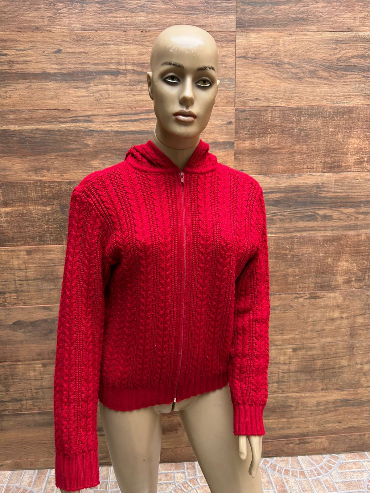 Blusa de Tricô com Zíper - TAM M