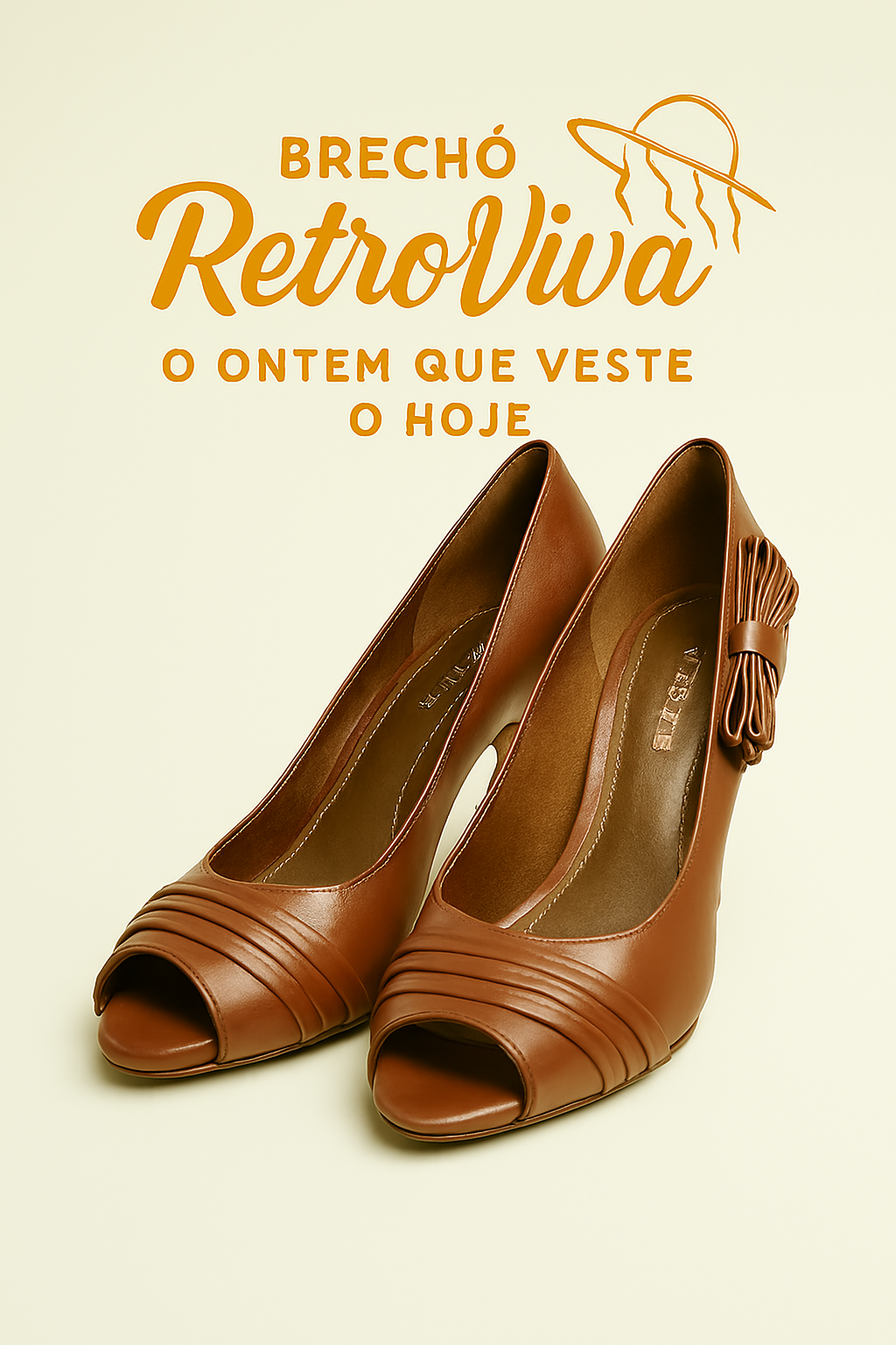 Peep Toe Werner Marrom – Charme e Delicadeza - Nr 38