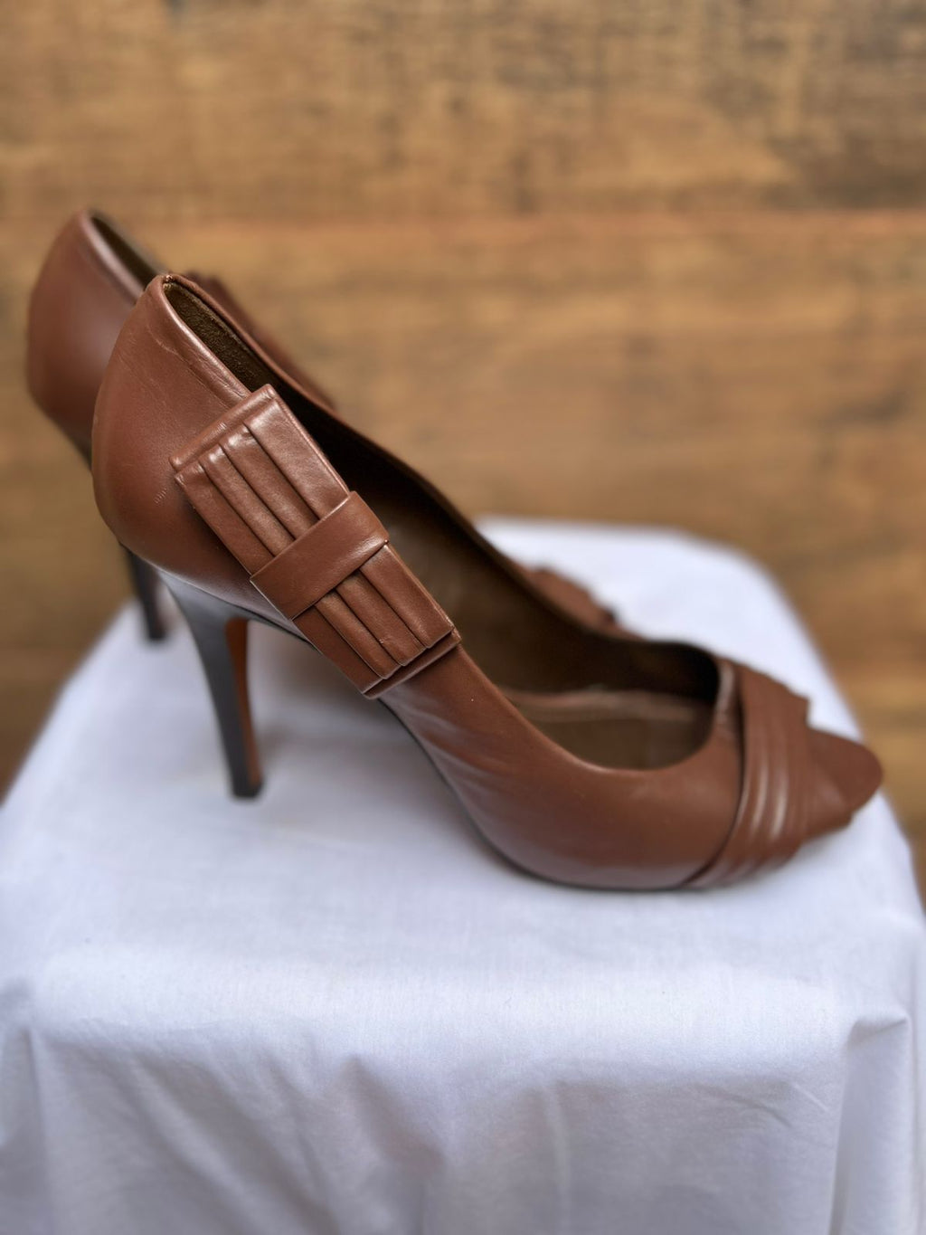 Peep Toe Werner Marrom – Charme e Delicadeza - Nr 38