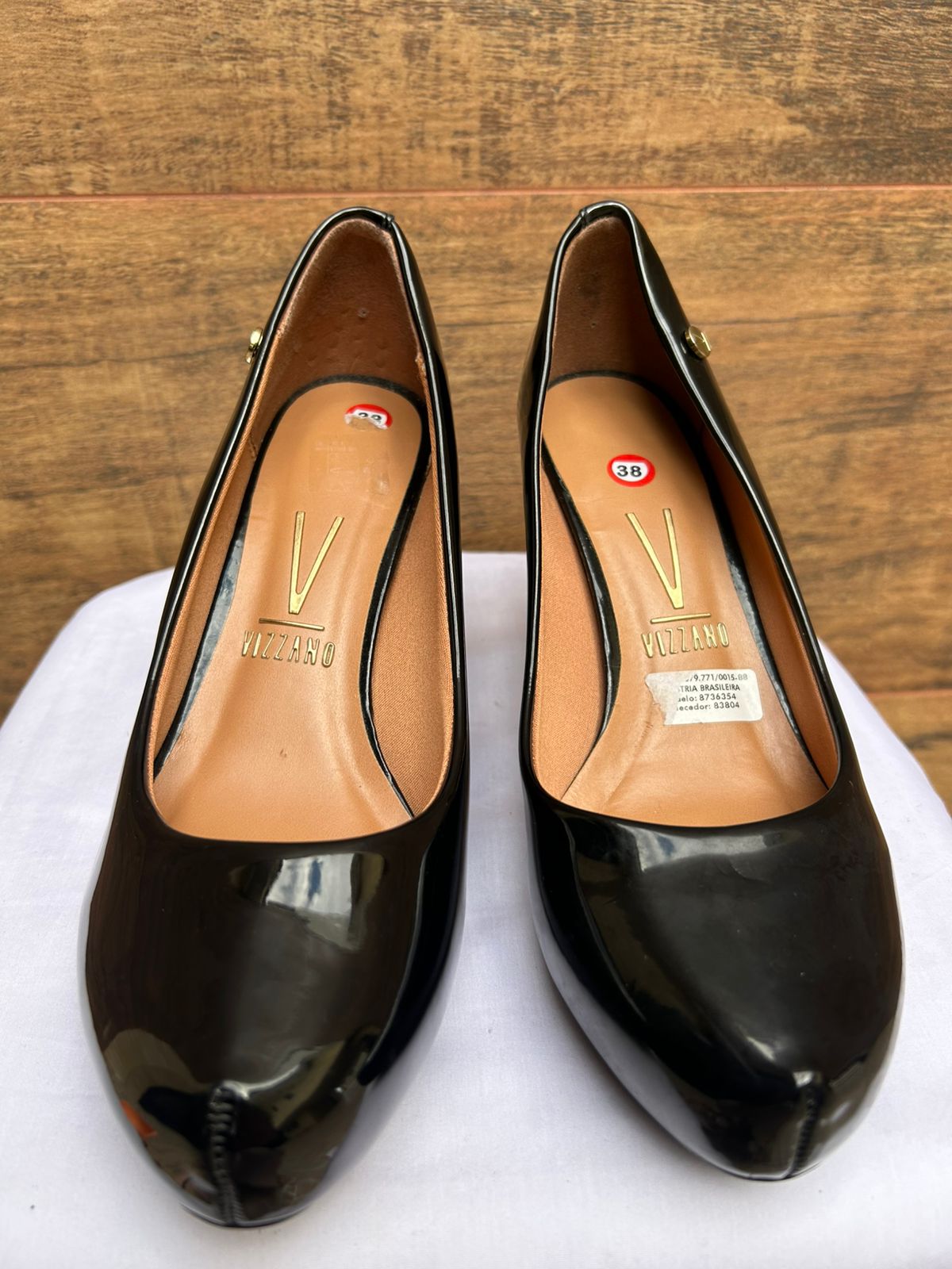 Scarpin Vizzano Preto Verniz – Clássico e Atemporal - Nr 38